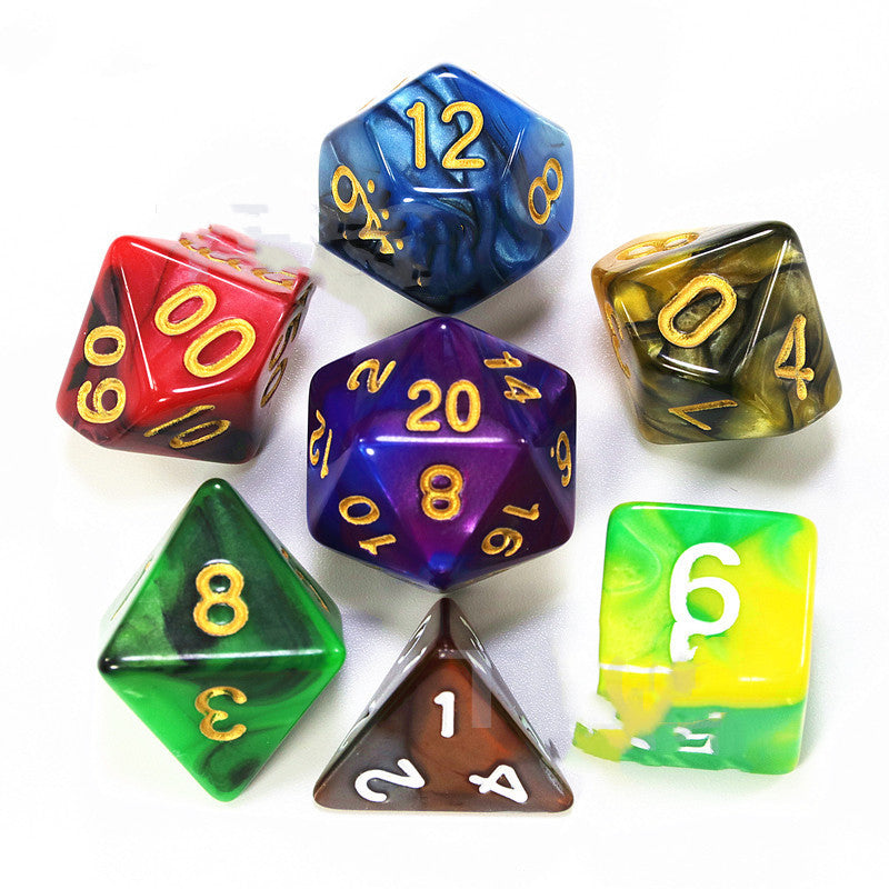 Multi-sided Dice Set Of 7 DICE Board Game Running Group