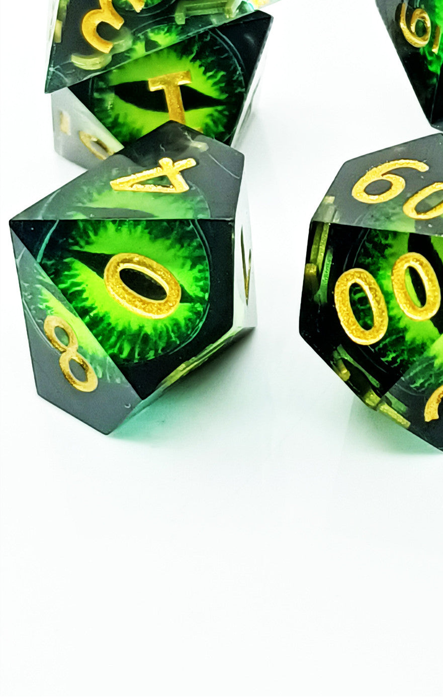 The Void Gazes Back - Resin Dice Sharp-angle Dice Polyhedron Geometry