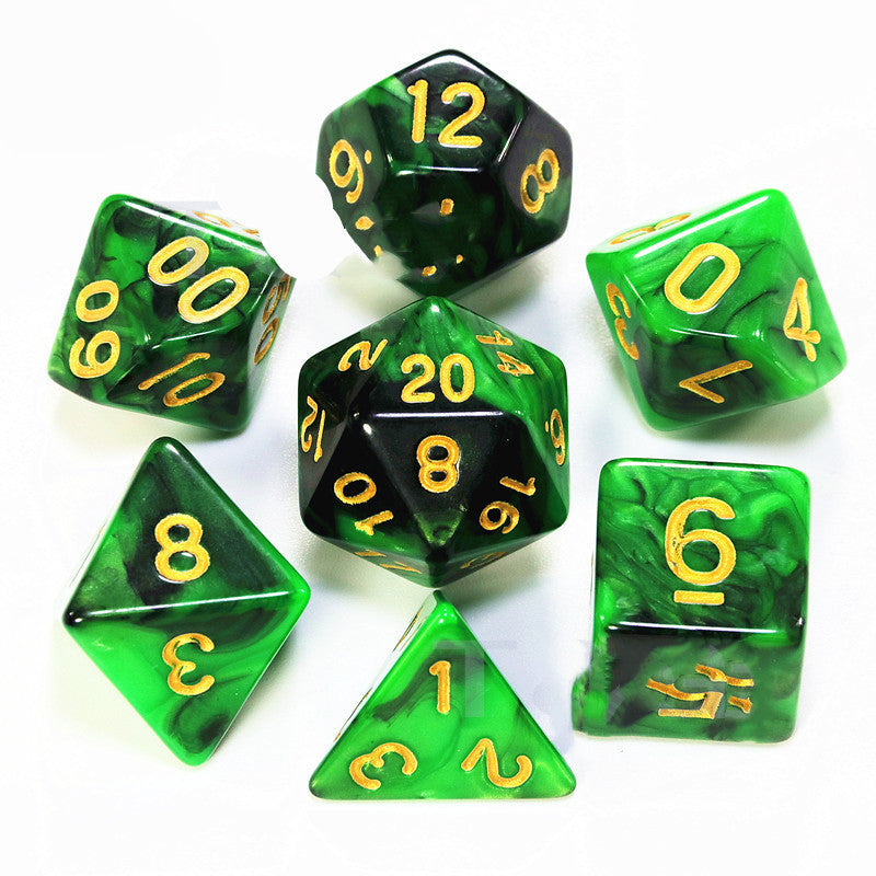 Multi-sided Dice Set Of 7 DICE Board Game Running Group