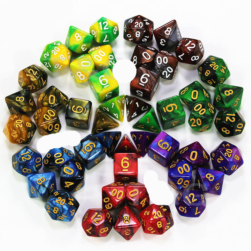 Multi-sided Dice Set Of 7 DICE Board Game Running Group