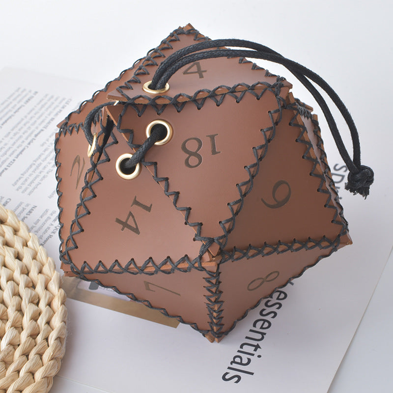 Home Minimalist Polygonal Game Dice Storage Bag